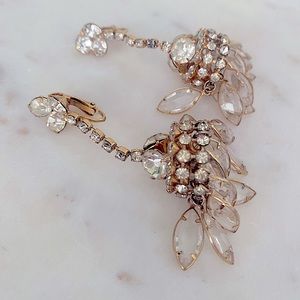 Vintage Crystal Tassel Earrings